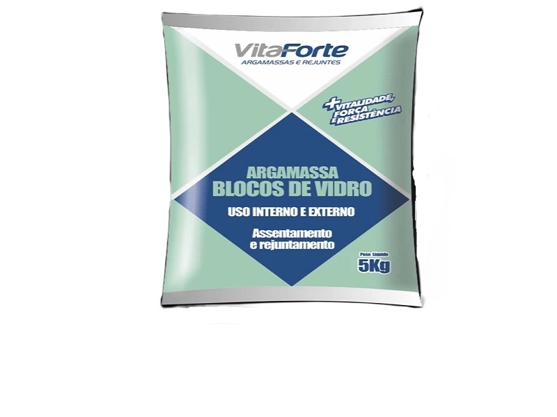 Argamassa Bloco Vidro 5kg Vitaforte