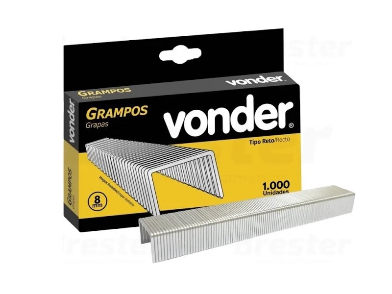 Grampo Grampeador 08mm Vonder