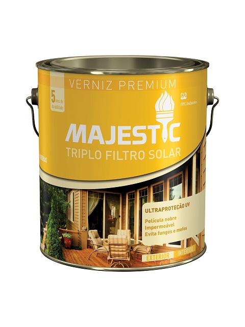 Verniz Triplo Filtro Solar br Natural 900ml Majestic     