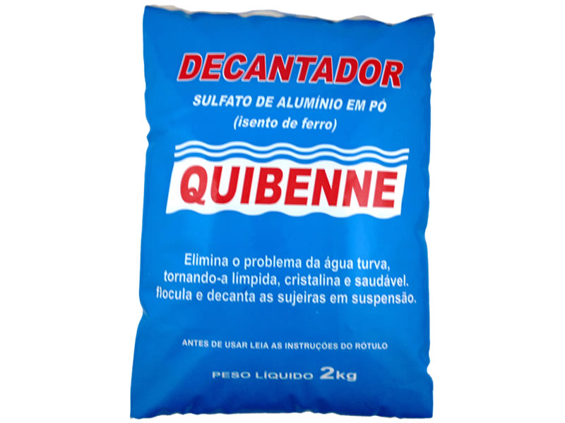 Decantador Sulfato Alumínio 2kg Quibona 