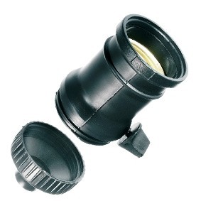 Suporte Lâmpada Pvc Pendente Com Chave 