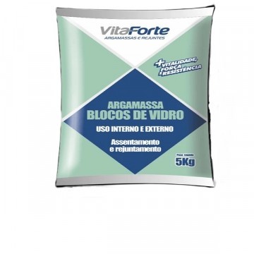 Argamassa Bloco Vidro 5kg Vitaforte