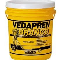 Hidroasfalto 18l Vedapren Branco Parede