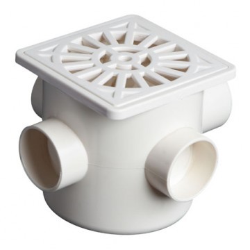 Ralo Sifonado Quadrado 100mm x 50mm x 40mm Amanco 