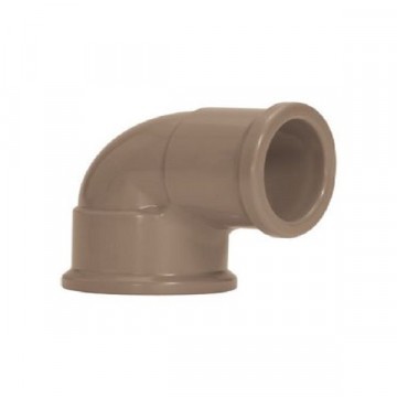 Joelho 40mm 90° água Soldavel Marrom Amanco 