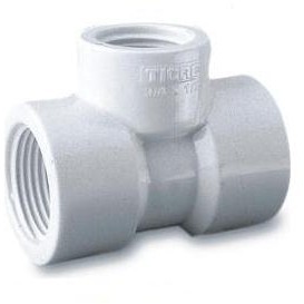 Tee 1,1/2 x 3/4 Branco Rosca Amanco 