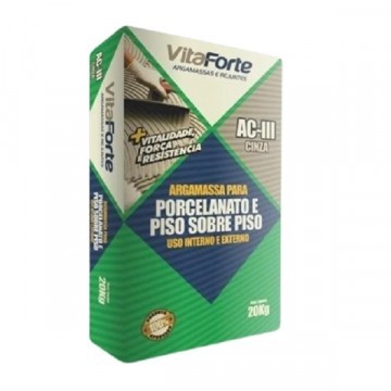 Cimento Cola Ac3 20kg Vitaforte Argamassa Colante Externa