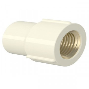 Luva 22mm x 1/2'' Aquatherm Branca Amanco 