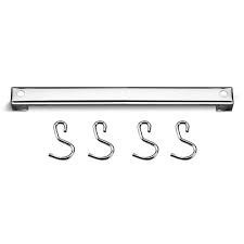 Barra Inox Com 4 Ganchos 25cm Brinox 