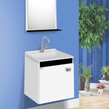 Balcão Kit Econômico Fabribam 43cm Suspenso Branco - Preto 