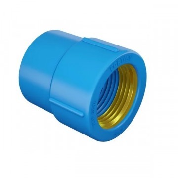 Luva 20mm x 1/2 água L/r Azul Amanco