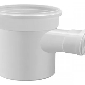 Tee 100mm x 50mm Esgoto Branco Amanco 