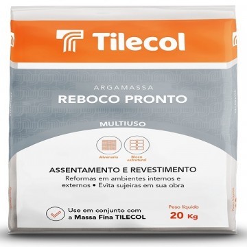 Argamassa Tilecol - Argamassa Reboco Pronto