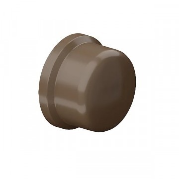 Cap 20mm água Soldavel Marrom Amanco