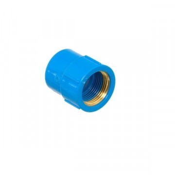 Luva 25mm x 3/4 água L/r Azul Amanco
