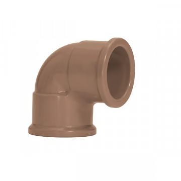 Joelho 60mm 90° água Soldavel Marrom Amanco