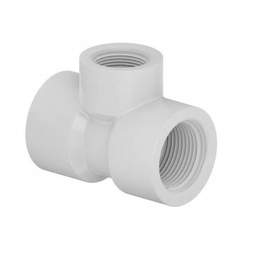 Tee 3/4 água Roscavel Branco
