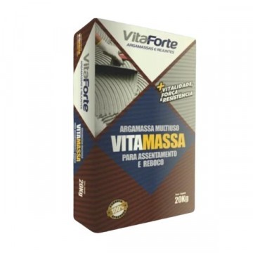 Argamassa Pronta Assentar e Revestir 20kg Cinza 