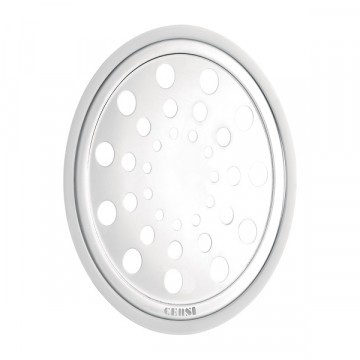 Grelha Ralo Inox 15cm Redonda Com Fecho 