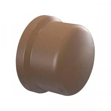 Cap 40mm água Soldavel Marrom Amanco