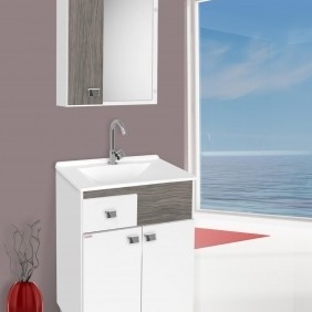 Balcão Kit Pop Fabribam 60cm Branco - Etna 