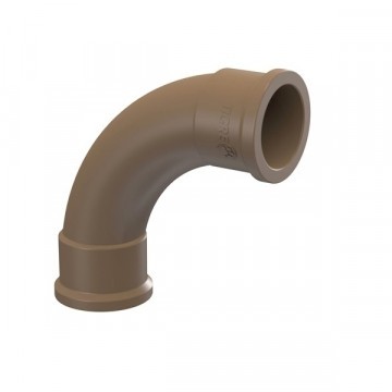 Curva 20mm 90° água Soldavel Marrom Amanco