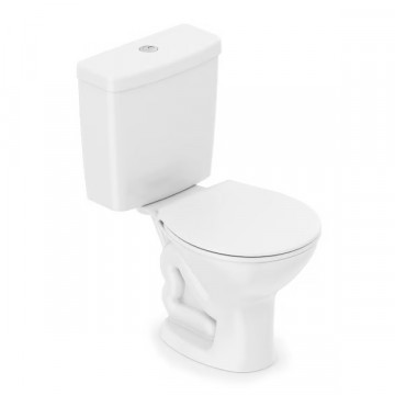 Bacia com Caixa Acoplada Saveiro BR - Kit Completo com Assento e Anel de Vedação
