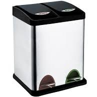 Lixeira  Inox Seletiva 16l Brinox 