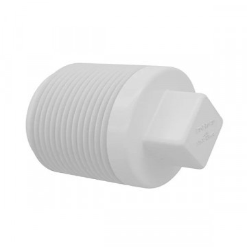 Plug água 1/2 Com Rosca Branco Amanco