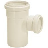 Tee 75mm x 50mm Esgoto Branco Amanco 