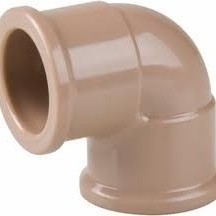 Joelho 25mm 90° água Soldavel Marrom Amanco 