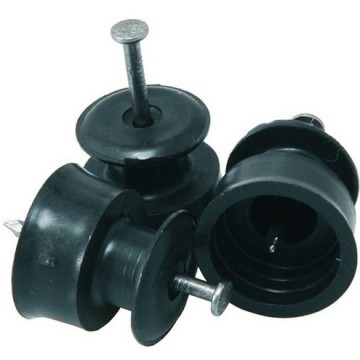 Isolador Pvc 24mm x 24mm Com Prego 