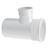 Tee 100mm x 75mm Esgoto Branco Amanco 
