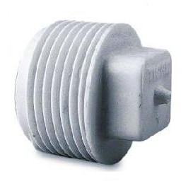 Plug 1 1/4   Branco Rosca 