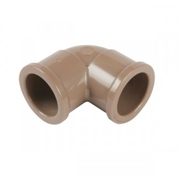 Joelho 20mm 90° água Soldavel Marrom Amanco