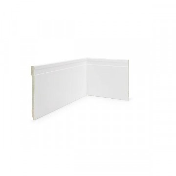 Rodapé (Alizar) Poliestireno Branco 15cm (RD150 Friz) PC Redesign