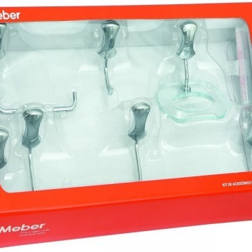 Acessorio Banheiro Kit Clic Meber