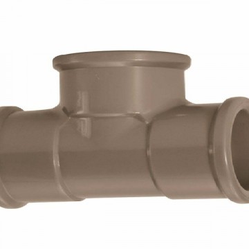 Tee 32mm água Soldavel Marrom Amanco 