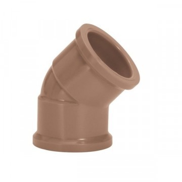 Joelho 32mm 45º água Soldavel Marrom Amanco