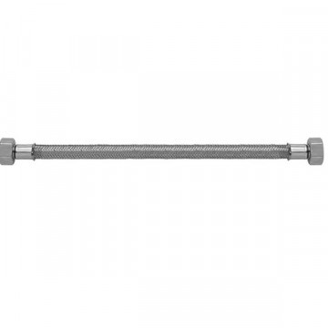 Engate Flexível Inox 1/2 30cm Gas Blukit
