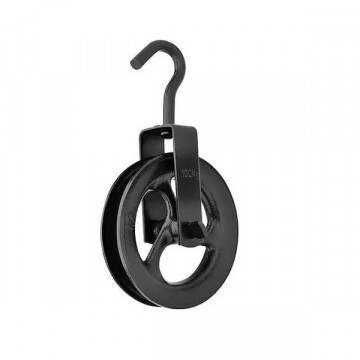 Roldana Ferro Fundido Com Gancho 8cm