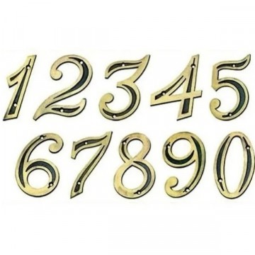 Algarismo Bronze Pvc