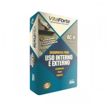 Cimento Cola Ac2 20kg Vitaforte Argamassa Colante Externa