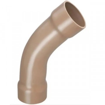 Curva 25mm 45° água Soldavel Marrom Amanco