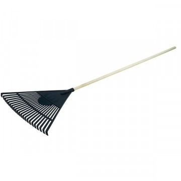 Vassoura Jardim PVC C/cabo 22 dentes