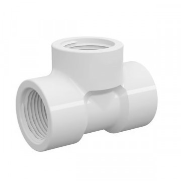 Tee 1/2 água Roscavel Branco Amanco