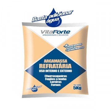 Argamassa Refrataria 5kg Vitaforte