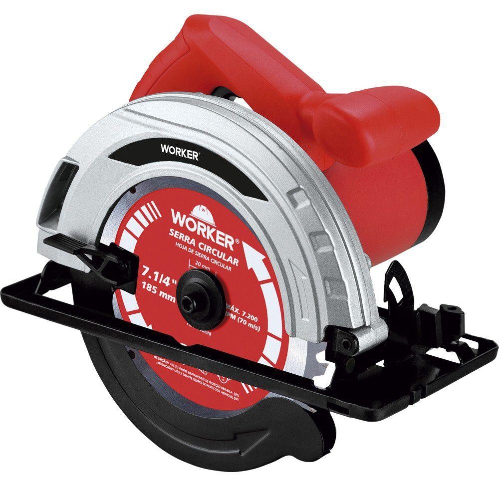 Serra Circular 7.1/4" 1.300w  220v 50hz/60hz - Worker 