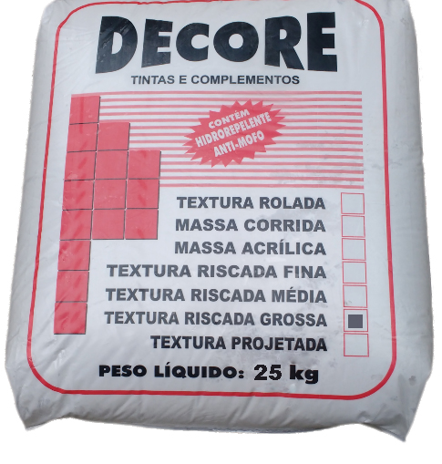 Textura Riscada Grossa Int/ext Saco 25kg Decore 