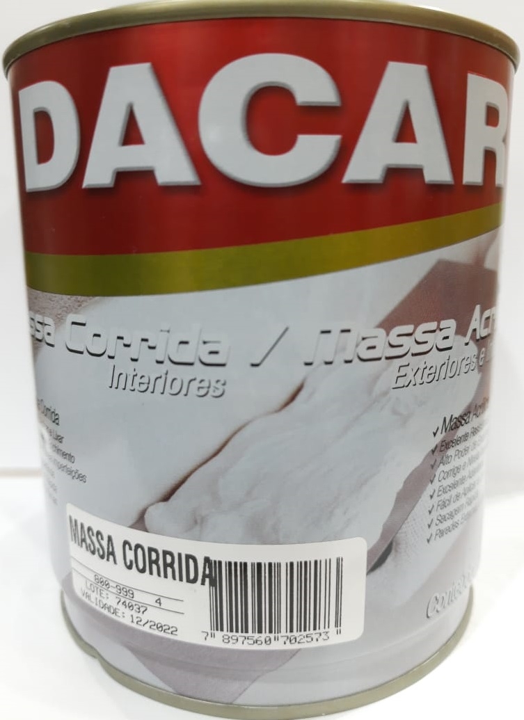 Massa Corrida 900ml Dacar 